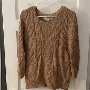 LOFT cognac sweater